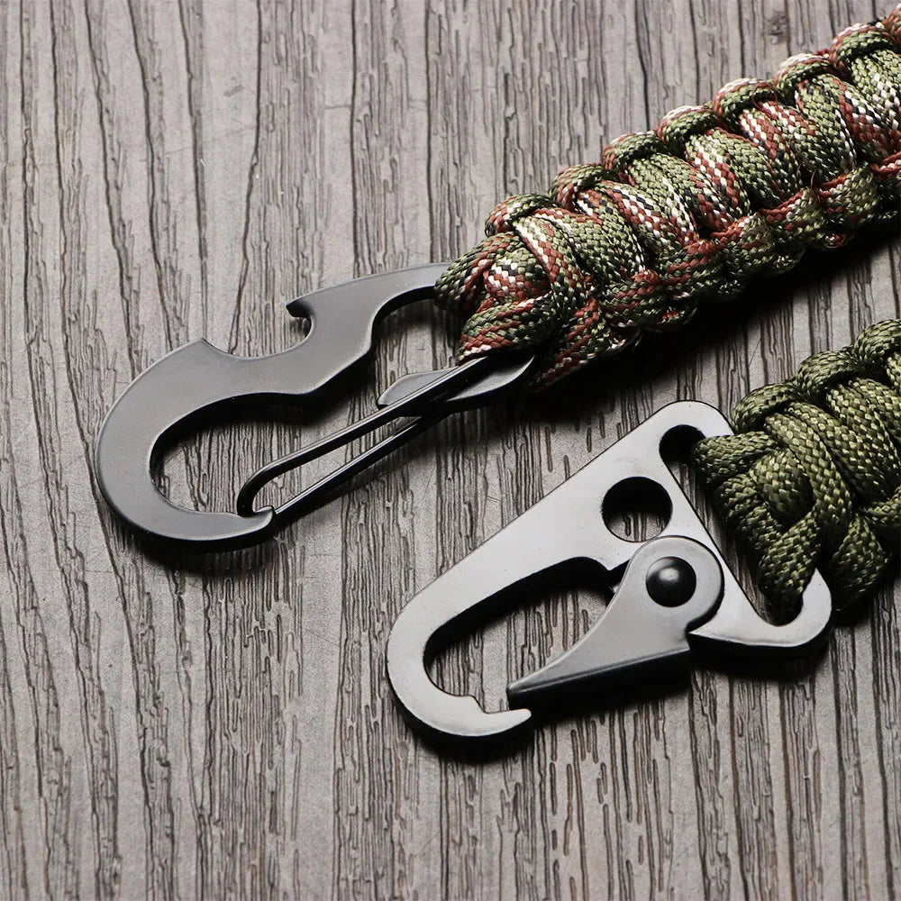 Army-Style Nylon-Cord Emergency Key-Ring