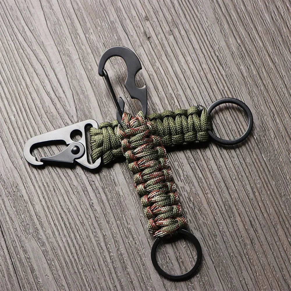 Army-Style Nylon-Cord Emergency Key-Ring
