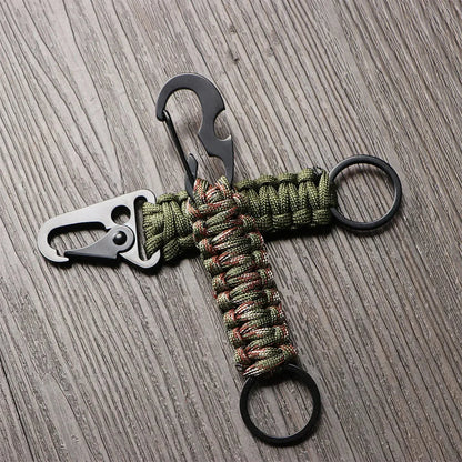Army-Style Nylon-Cord Emergency Key-Ring