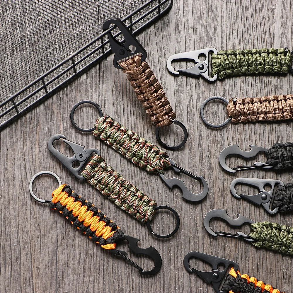 Army-Style Nylon-Cord Emergency Key-Ring